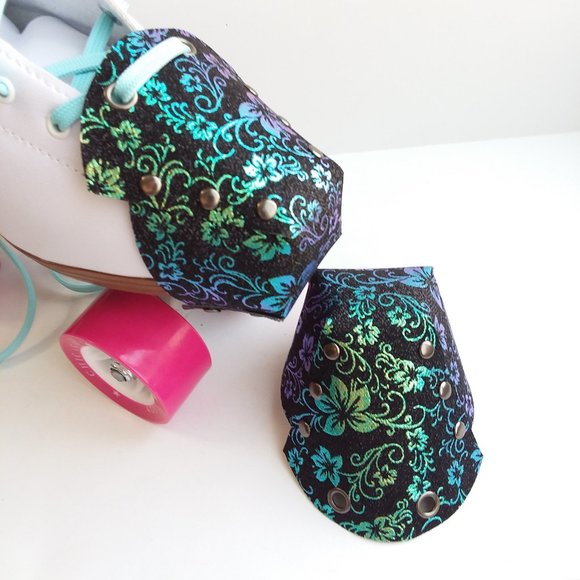 Roller Skate Toe Guards Roller Skates Toe Cap Hibiscus Floral Tropical